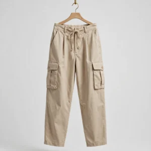 Women's Beige Cargo Trousers