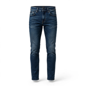 Men's Slim Fit Dark Blue Jeans
