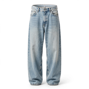 Men's Light Wash Baggy Jeans