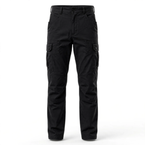 Men's Black Cargo Trousers