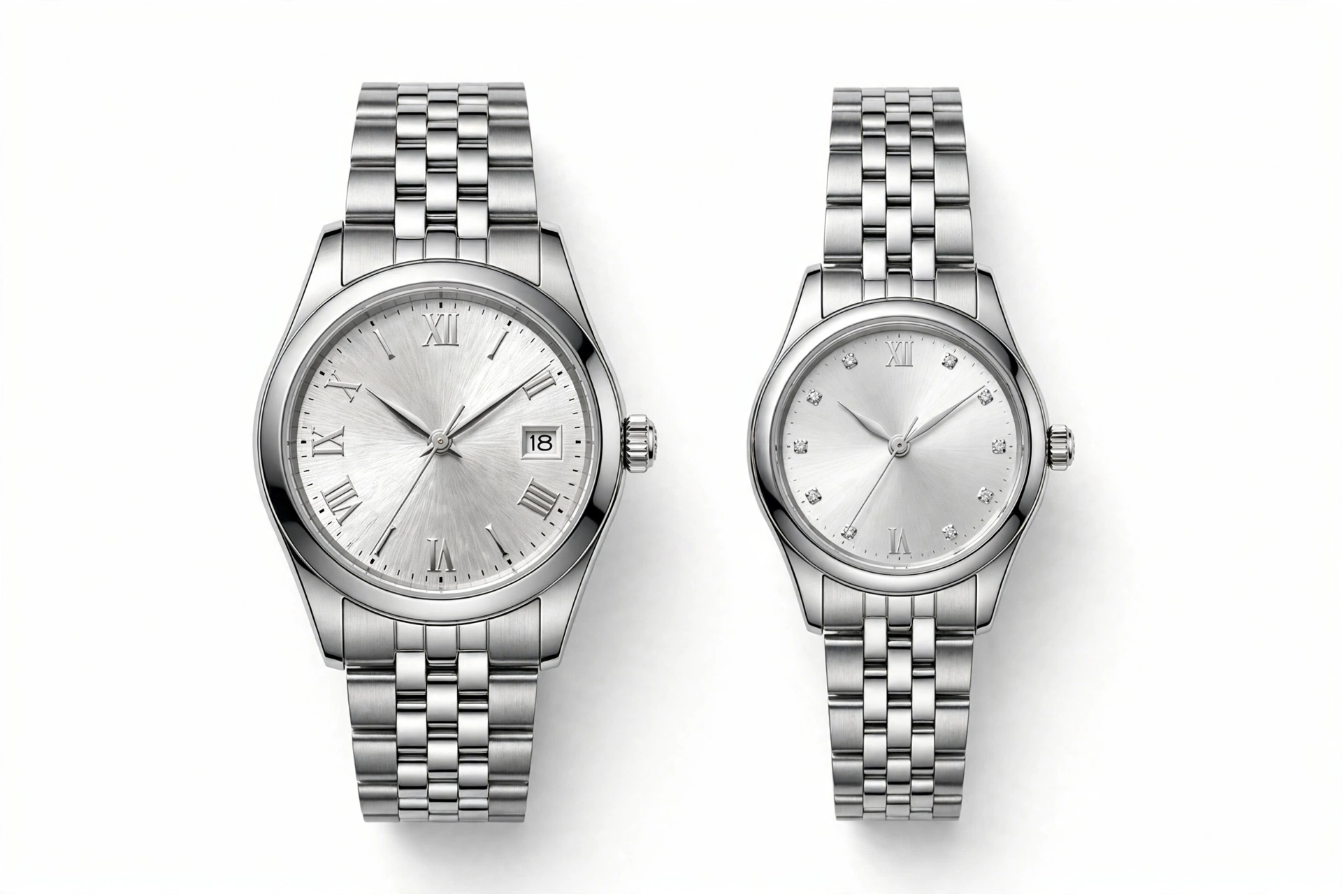 Couple Set - Silver Classic Pair