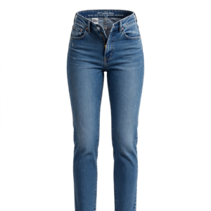 Women's High Waist Blue Jeans