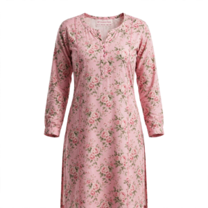 Women's Pink Floral Kurti